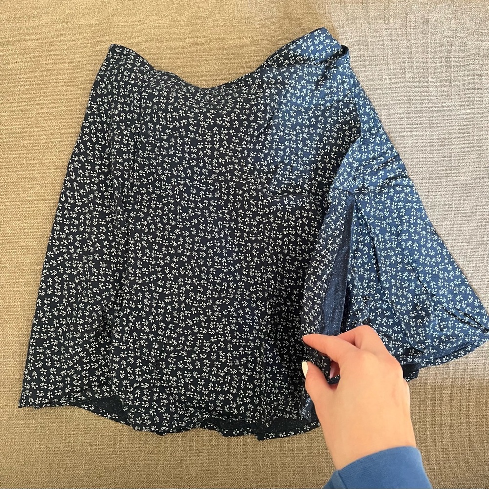 Floral Blue Skirt